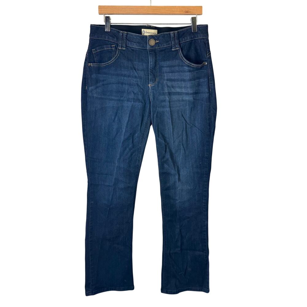Democracy Jeans Women’s Size 14 Dark Wash Ab Technology Bootcut Stretch Slimming